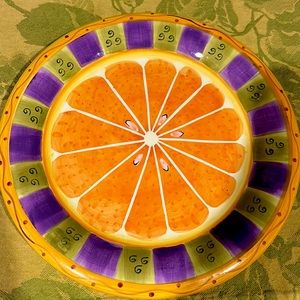 Milson & Louis ~ Two Hand Painted Dinner Size Plates